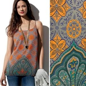 CAbi Arabesque Adjustable Strap Cami Top- size S